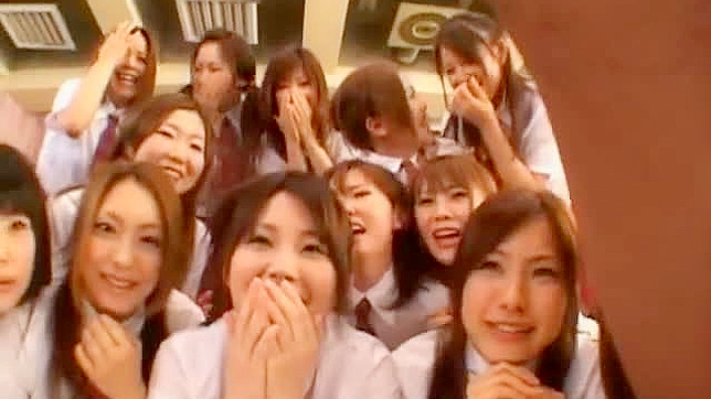 Beautiful Japanese girls learning their les