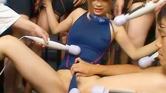 Aya Hirai's clothes torn and she gets a messy stikcy facial