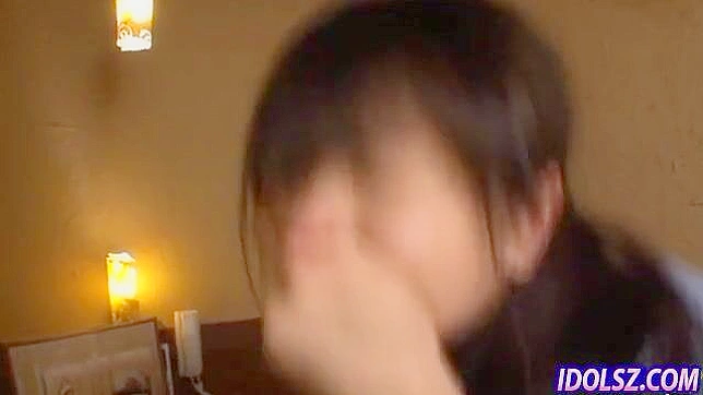 Sweet girlfriend Yuma Asami has playful sex during dinner