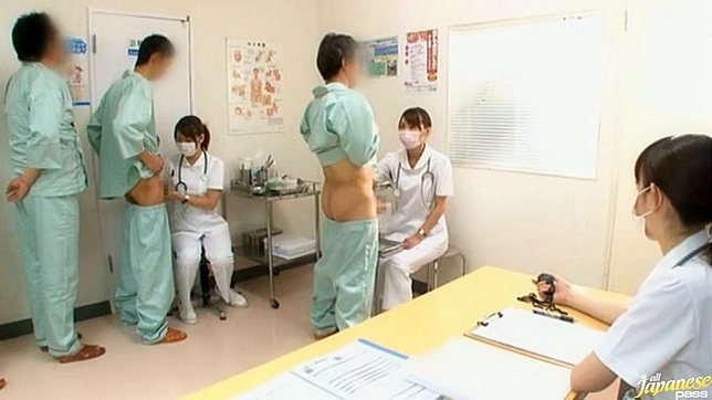 These lovely asian nurses are masterfully doing handjob