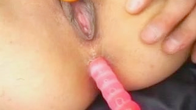 Asian teen enjoys toying her tight holes