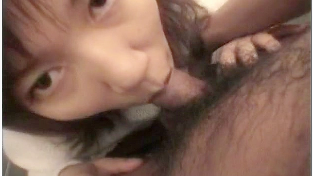 Redhead and cute bimbo is sucking his cock in the toilet