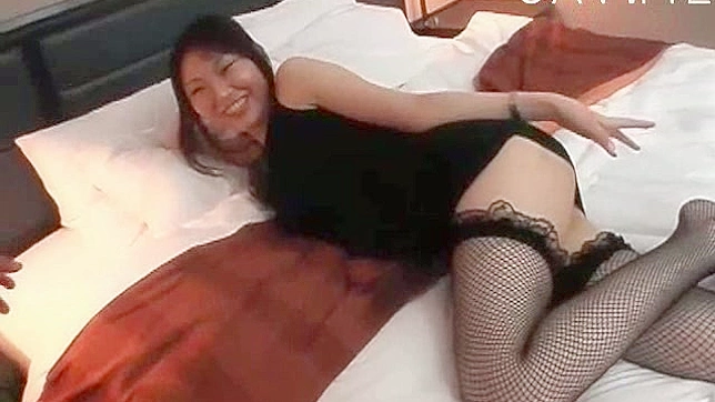 Good looking and cute asian  is kissing her bastard