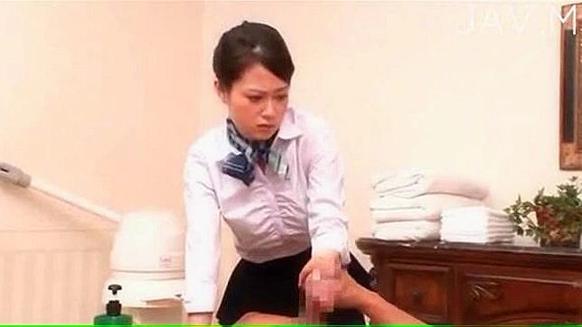 Elegant and sexy japanese teen is giving blowjob to her new bf