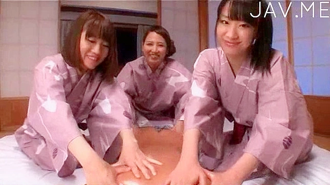 Naughty blowjob sensation from several horny Japanese chicks