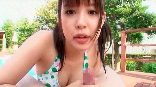 Demure Japanese chick with naughty cock sucking hunger