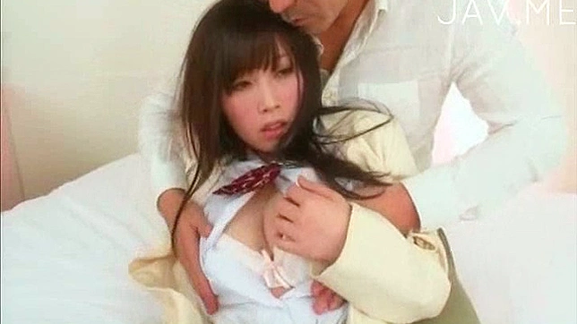 Demure Japanese chick arouses with zealous shaft sucking