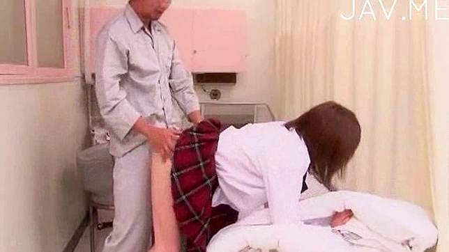 Japanese schoolgirl gets fucked and creamed with jizz