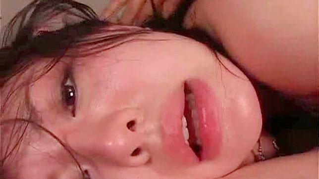 Raunchy threesome coitus for attractive Japanese sweetheart