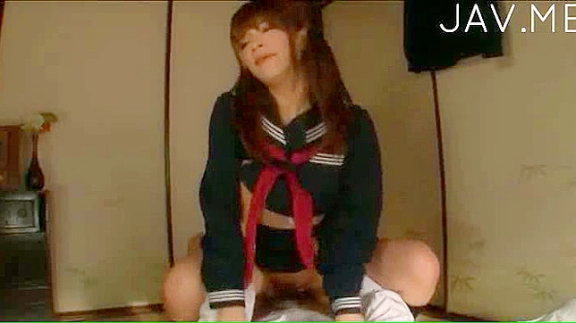 Pretty japanese student with big ass is having sex
