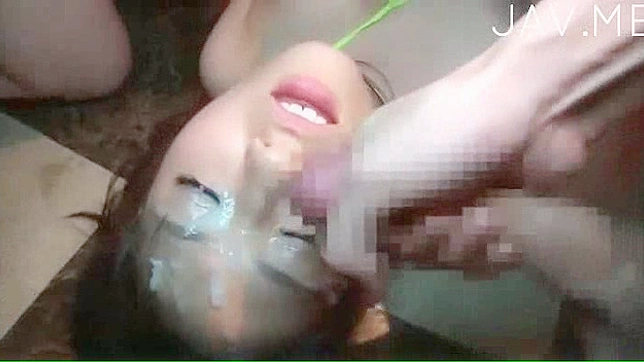 Hot asian babe with cute smile gets banged hard by a huge cock