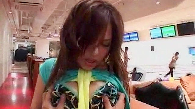 Man greedily licks his girlfriend's round boobs and fucks her