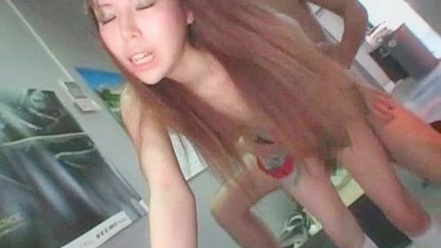 Long-haired Asian nympho likes getting bonked as she makes lovely tones
