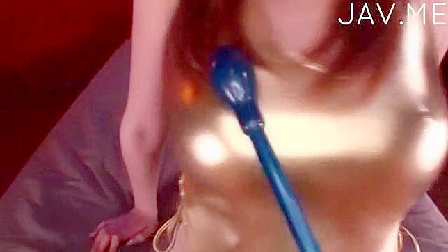 Stimulating Japanese beauty's juicy pussy with sex toys