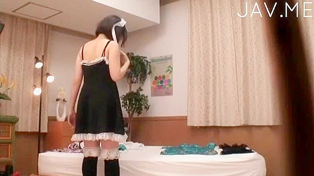 Explicit pussy thrashing for a submissive Japanese maid