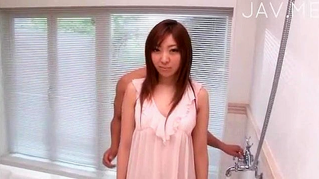 Sampling alluring Japanese chick's wet and tight beaver