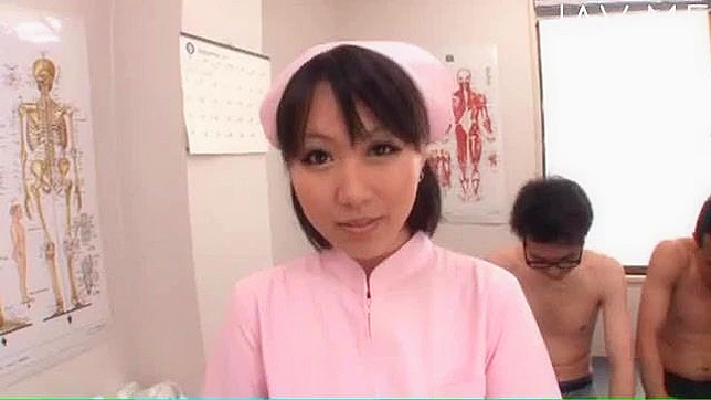 Sweet Asian nurse provides sexual healing with her tits