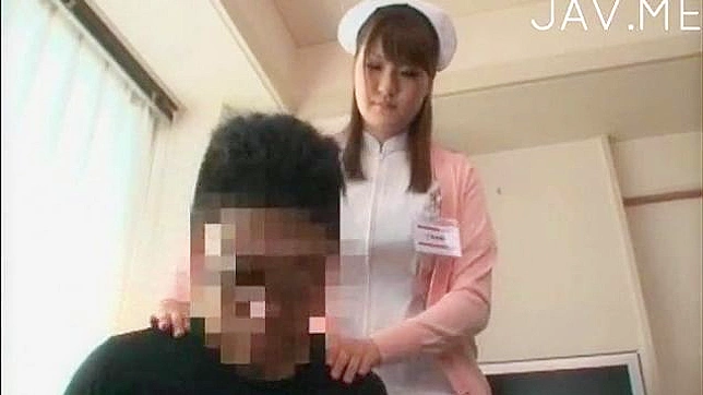 Demure Japanese nurse heals with her sensual massage