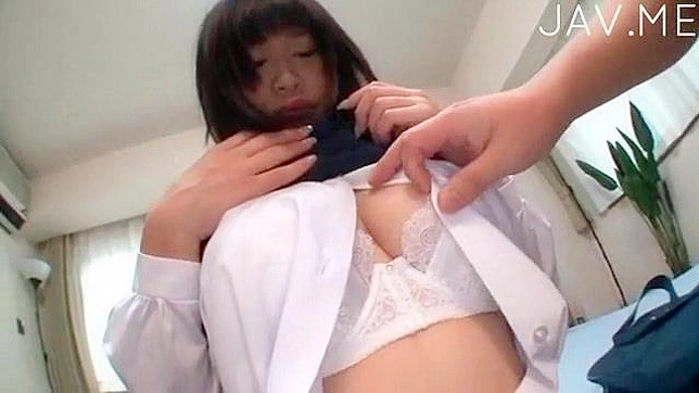 Busty Asian darling receives lusty fingering for her twat