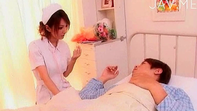 Horny japanese nurse gets her cave fucked in doggy style