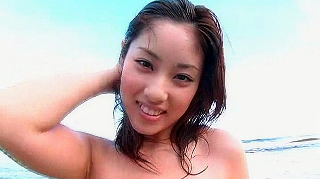 Sultry Asian chick in bikini is feeling horny and wet