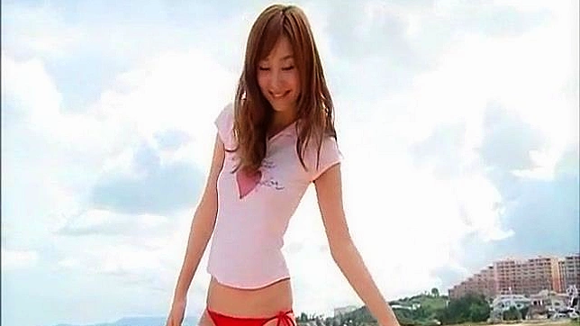 Alluring Asian in bikini is eager to share her sexy body