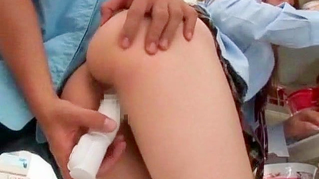 Raunchy supermarket sex for lovely Asian teen