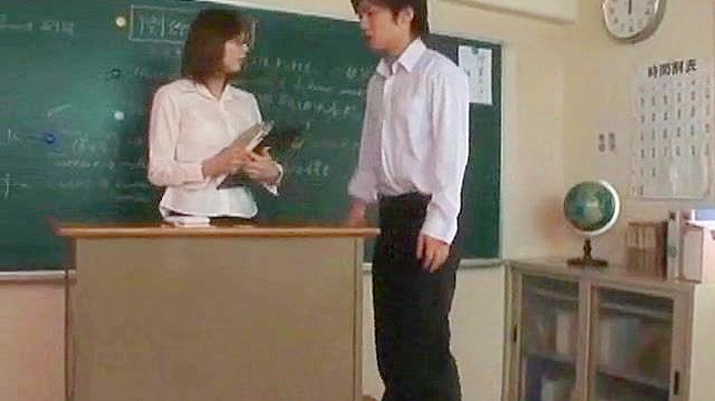 Asian teacher gets her pussy licked and fingered wildly