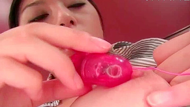 Asian sweetheart thrills own twat with a powerful sex toy
