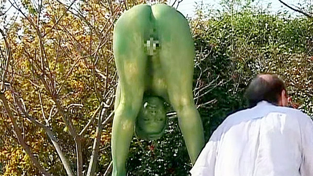 Public Painted Statue Fuck Video 4