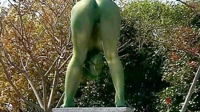 Public Painted Statue Fuck Video 5