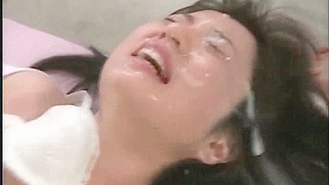 Wild and flexible japanese cock sucker goes facial indoors