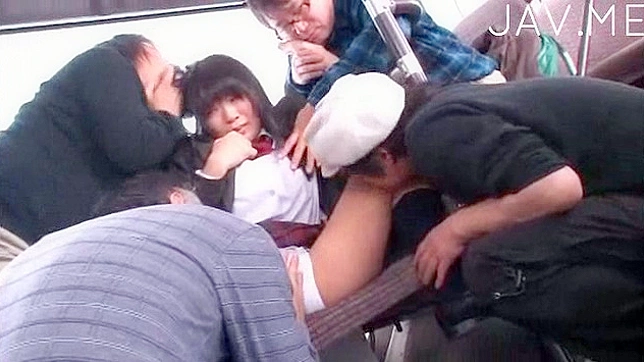 Spicy gangbang in the bus