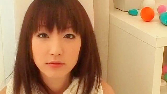 Amateur asian pornstar with cute face is sucking boner