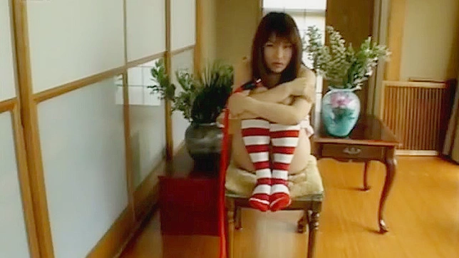 Stunning japanese teen Hikaru Hinata gets her slit banged with toy