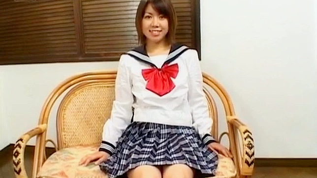 Ai Kazumi in school uniform sucks cock Video 2