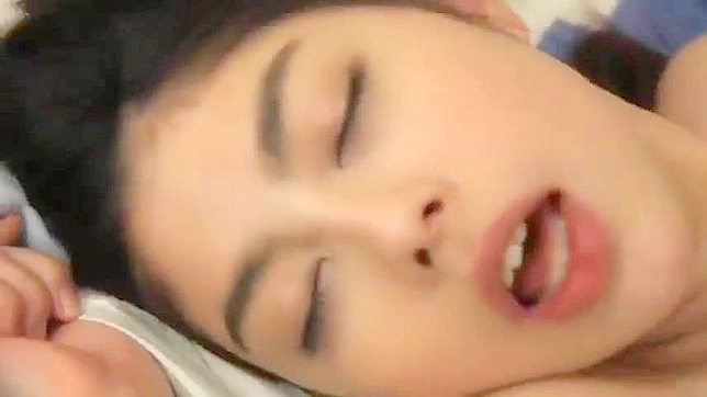 Beautiful Japanese chick had a wild night and now she is drunk and very horny