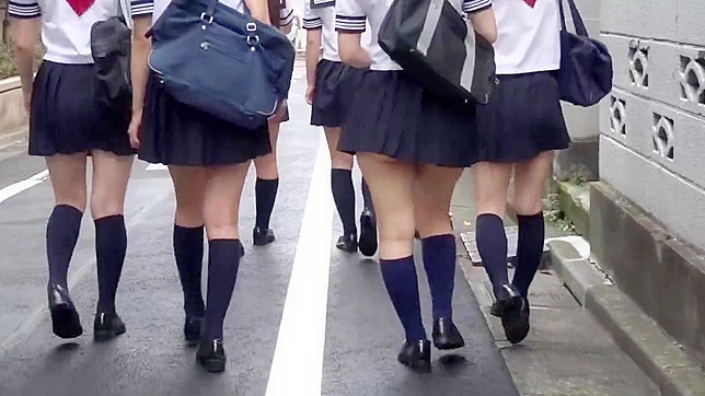 可愛らしい日本の女子校生が汚れたニッカーズをチラつかせて窒息させる