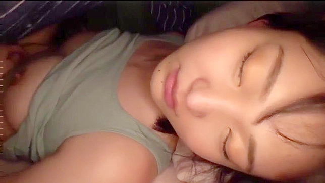 Japanese bombshell has to sleep with her eyes open because of her stepbro