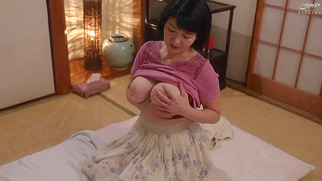 [ ALDN-191 ]   Japanese MILF Mitsuko Ueshima  & Nephew Masturbates in Jav Porn