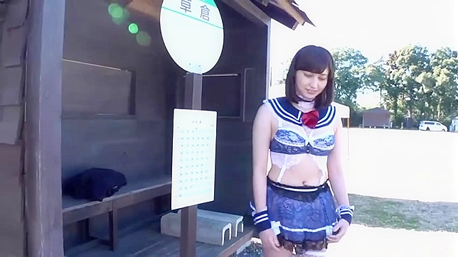 Raw Public Slamming of Young Japanese Brunette, Dragged to Bar for Public Fucking and Degradation