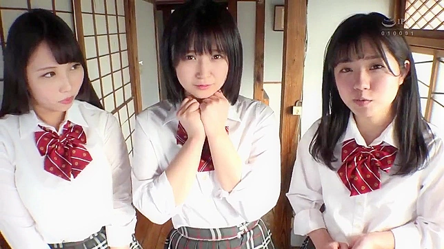 信じられない！ アマチュア日本の十代の女の子がパンティーパンチラを見せます！