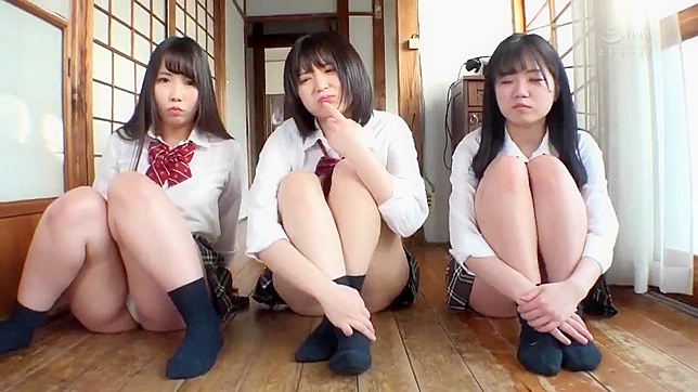 アマチュアの日本の十代の女の子がパンティーパンチラを見せる盗撮的な楽しみ！