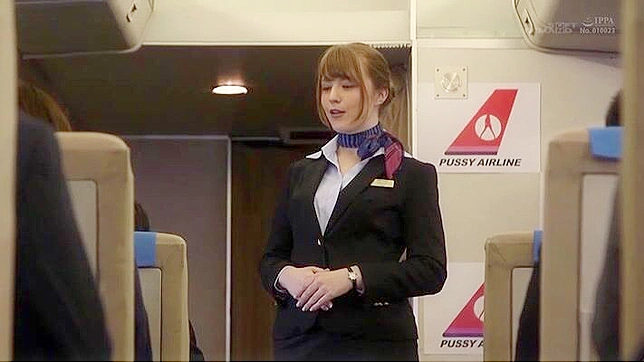 In-Flight Whoring with Horny Japanese Air Hostess and Passengers