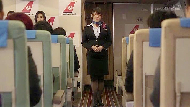 ムラムラした日本人エアホステスと乗客との機内淫行