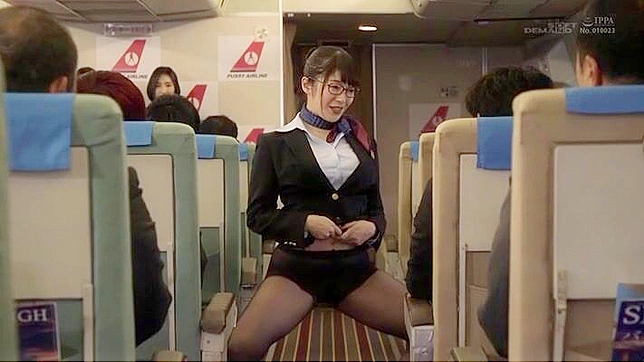 ムラムラした日本人エアホステスと乗客との機内淫行