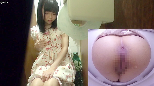 Hidden Camera, Shy Japanese Babe A intensely masturbates in the toilet