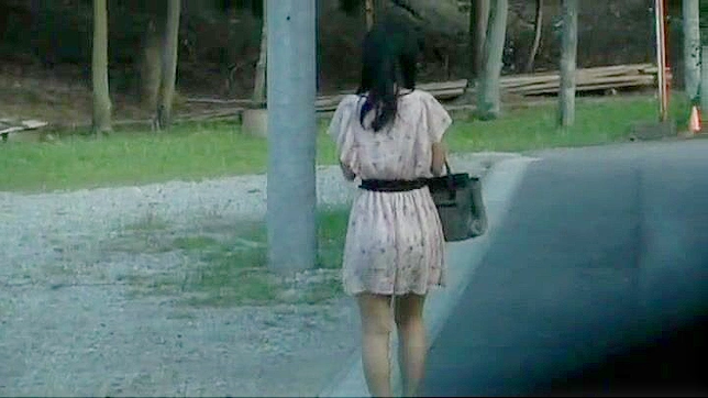 Voyeurism Captured on Camera, Japanese Girl Pleasuring Herself Outdoors, Risky Masturbation