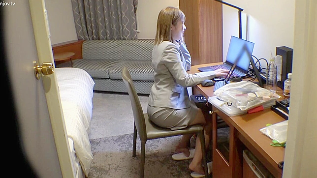 Japanese Girl Caught Masturbating on Spy Cam Set Up by Perv Hotel Owner