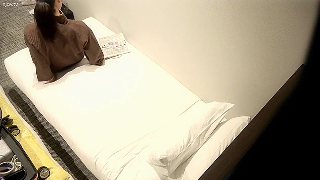 Hotel Owner Caught in the Act of Voyeurism Trying to Film Japanese Slut Masturbating